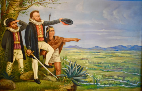 Pumapuyo博物馆的画作:Cañari，被印加打败，成为西班牙人的盟友