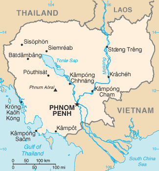 柬埔寨地图