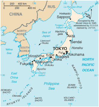 日本的地图