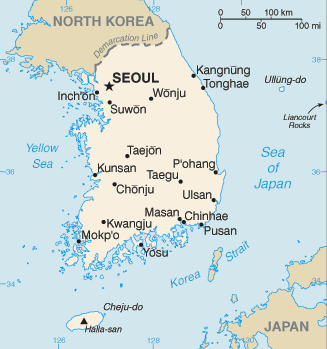 韩国地图