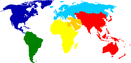 世界地图的外籍人士