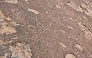 Tchitundo-Hulo岩石上的史前艺术
