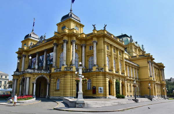 1895年的新巴洛克国家剧院，萨格勒布的剧院、歌剧院和芭蕾舞剧院
