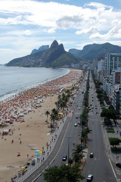 巴西里约热内卢的伊帕内玛海滩