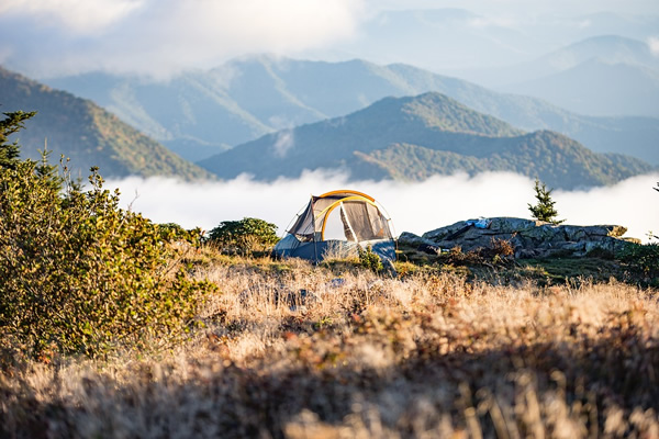 游牧生活在国外一个帐篷
