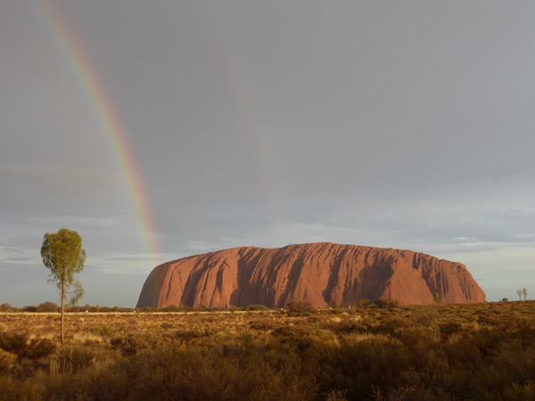 定居在一个新的国家如澳大利亚彩虹