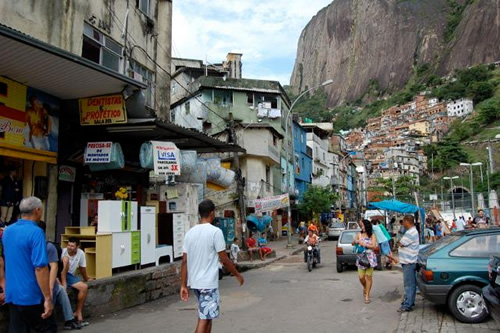 巴西里约热内卢的Rocinha Favela