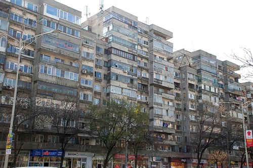 共产主义时代的公寓楼
