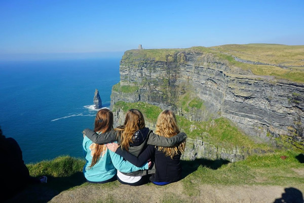 爱尔兰悬崖上的风景