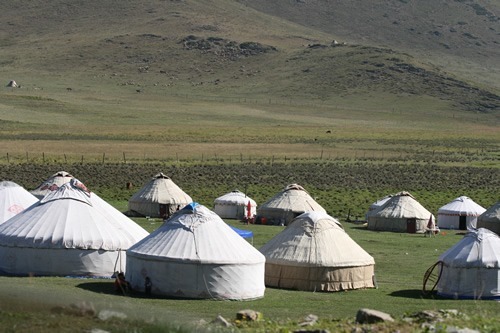 中国的图凡游牧蒙古包