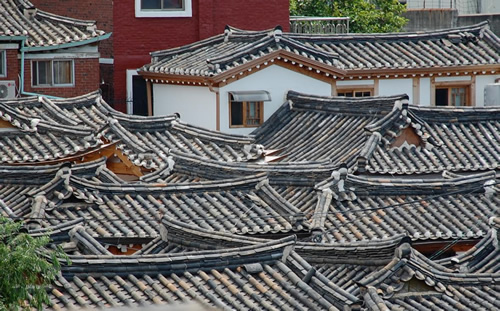 首尔韩屋的屋顶