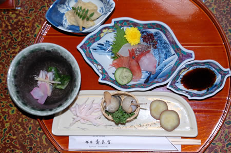 日本的样品食品盘