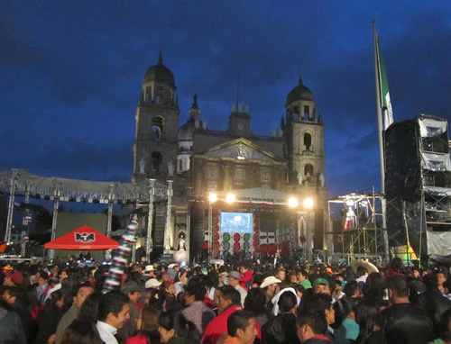 墨西哥托卢卡中心广场的舞台