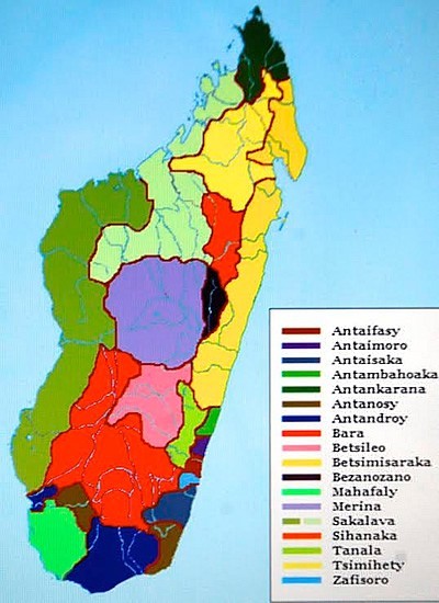 马达加斯加部落地图