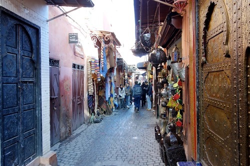 摩洛哥马拉喀什街头市场