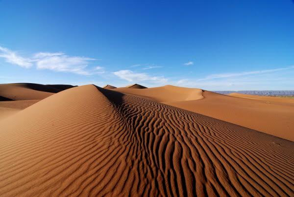 摩洛哥撒哈拉沙漠的切加加大沙丘