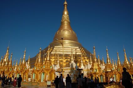 缅甸仰光的Shwedagon Pagoda