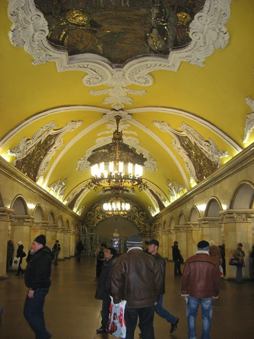Moscow metro station.