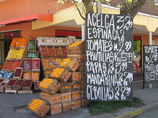 阿根廷的水果摊