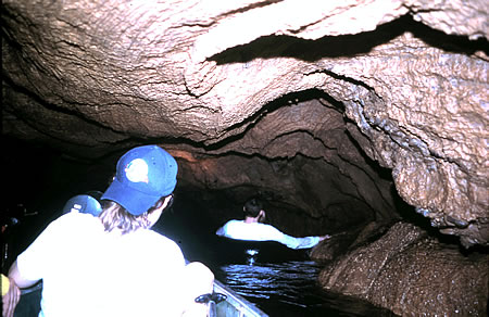 伯利兹的洞穴儿子与家人
