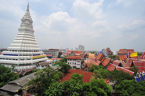 曼谷的住房和佛教寺庙