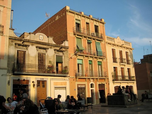 西班牙巴塞罗那的一个广场