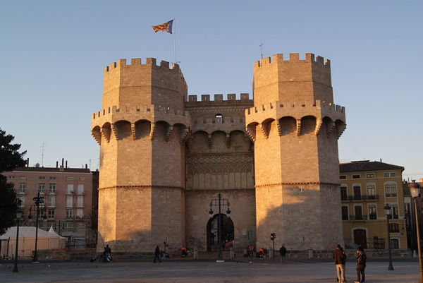 瓦伦西亚旧城区的城堡