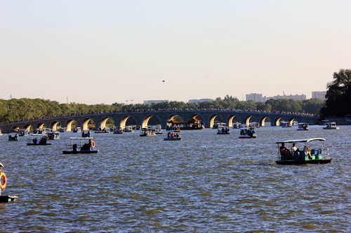 夏天在北京的河上