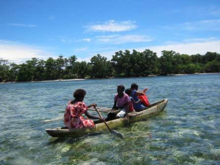 巴布亚新几内亚的独木舟