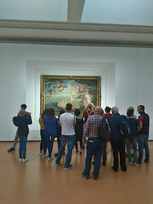 波提切利（Botticelli）的金星和围观者的诞生