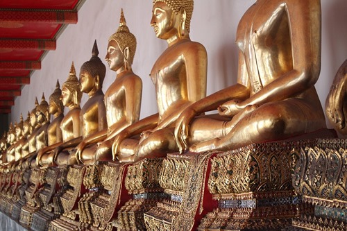 泰国曼谷的佛坛