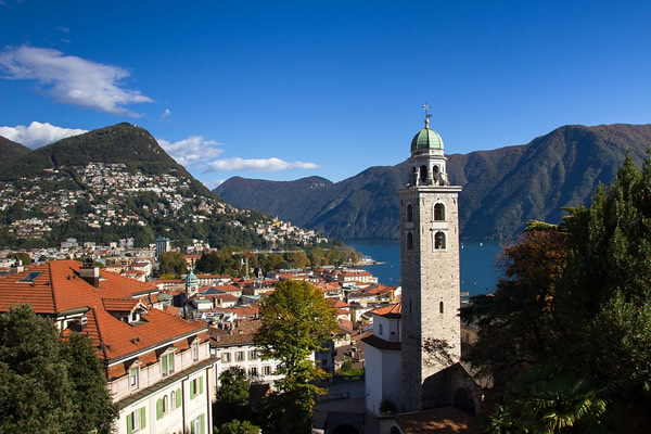 蒙特·布雷（Monte Bre），瑞士提西诺（Ticino）的卢加诺（Lugano）