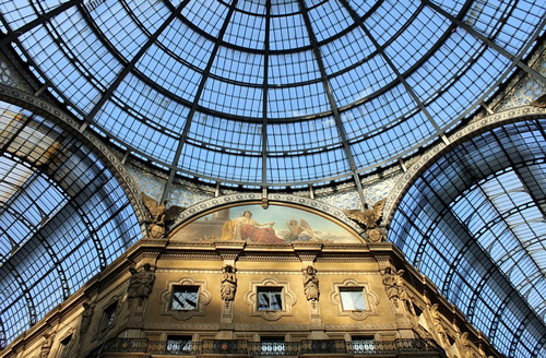 意大利米兰的Galleria