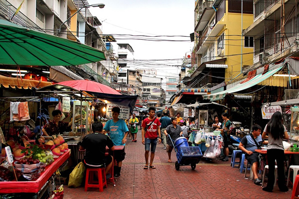 泰国曼谷的市场