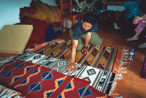 墨西哥瓦哈卡州的手工编织纺织品