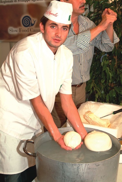 意大利新鲜马苏里拉奶酪的制作