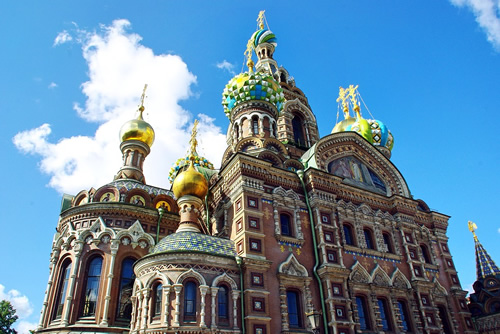 圣彼得堡美丽的教堂，救世主的鲜血