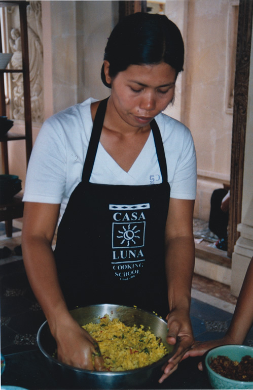 厨师在巴厘岛