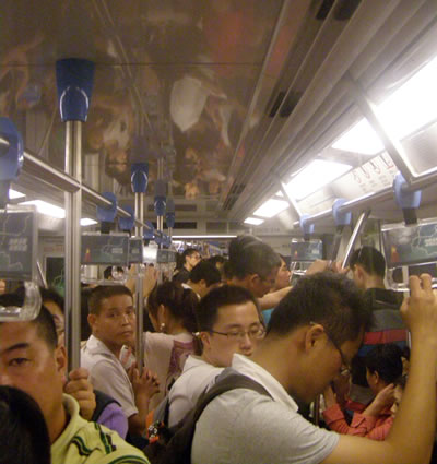 中国地铁繁忙