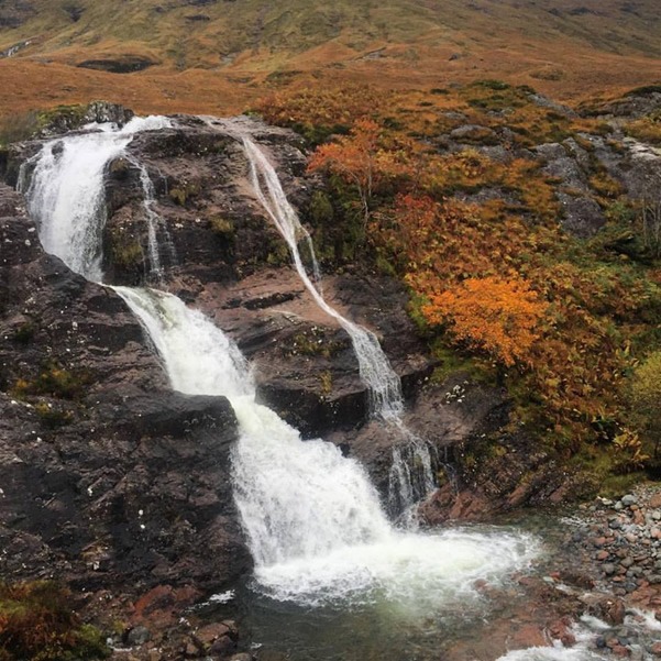 苏格兰高地的瀑布
